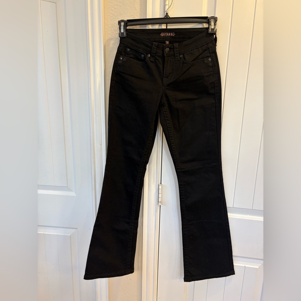 Shyanne Western Black Denim Jeans
